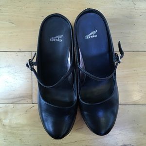 Dansko Black Leather Shoes